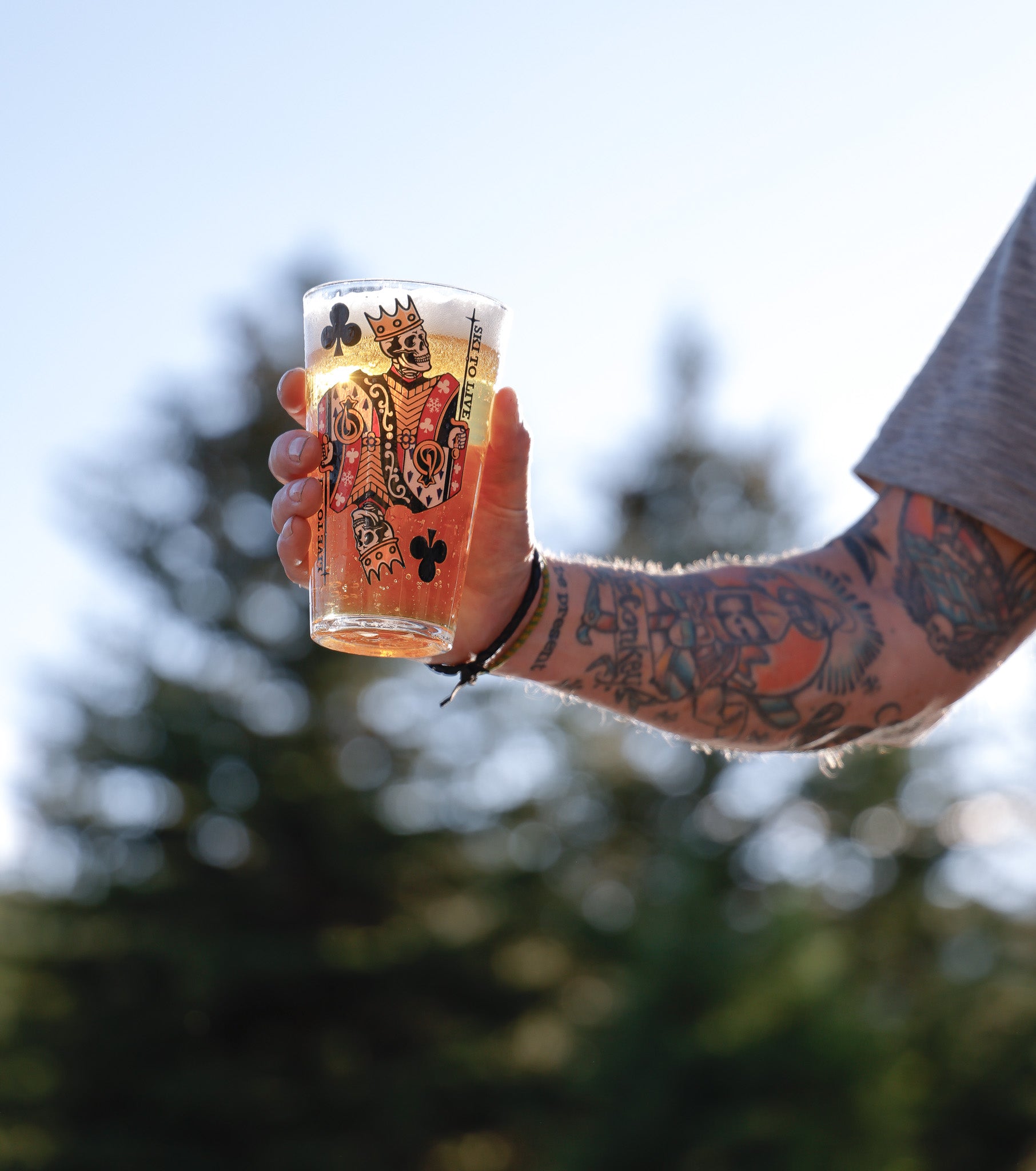 Live to Ski - Pint Glass