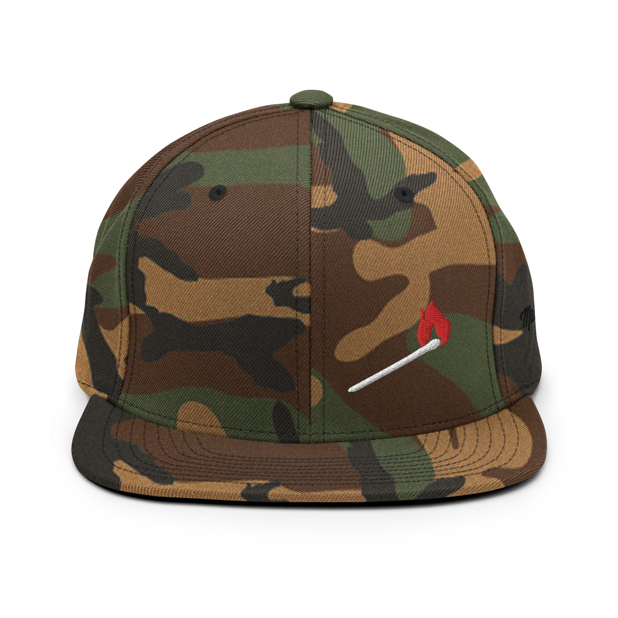 Light it Up - Flat Brim Wool Blend Snapback