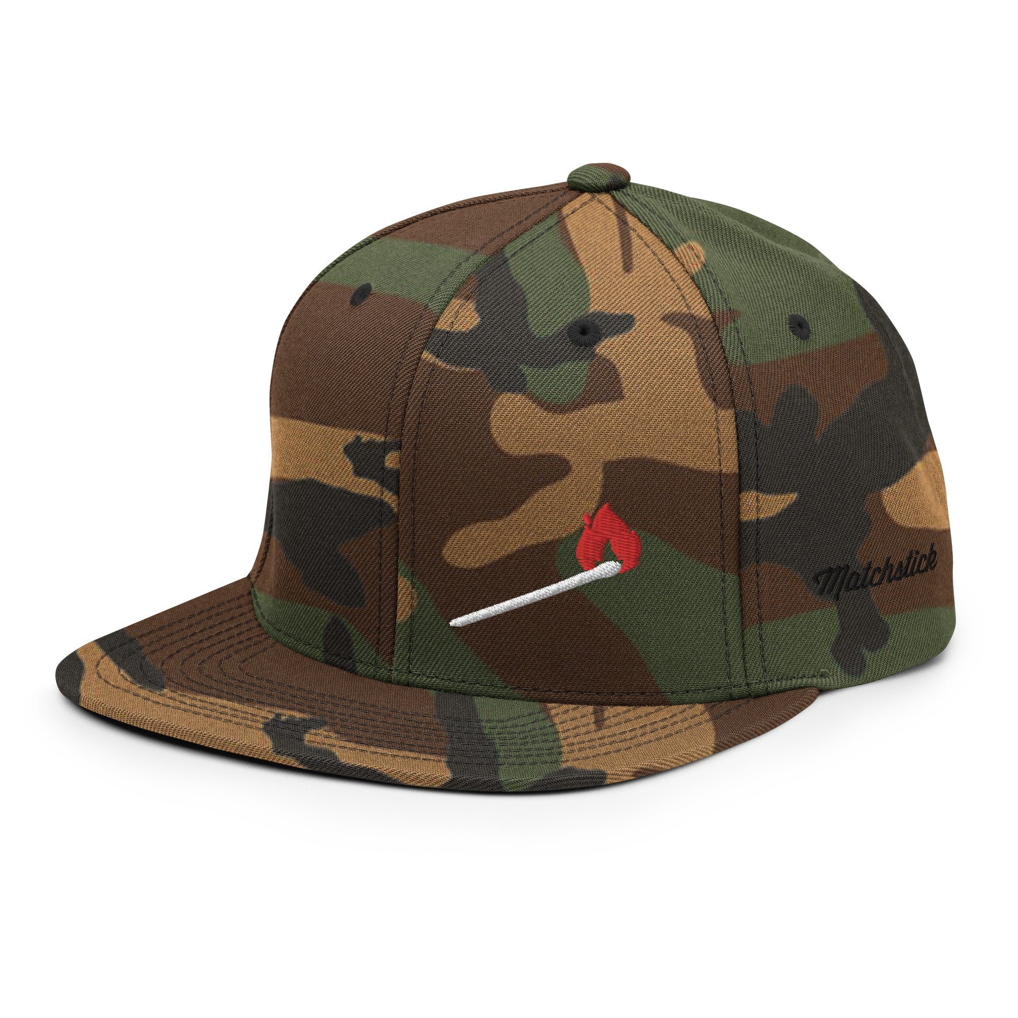 Light it Up - Flat Brim Wool Blend Snapback