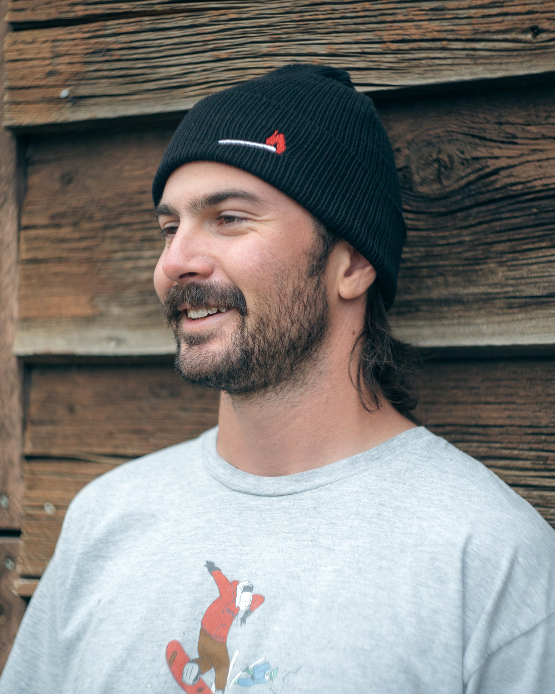 Light it Up - Embroidered Organic ribbed beanie