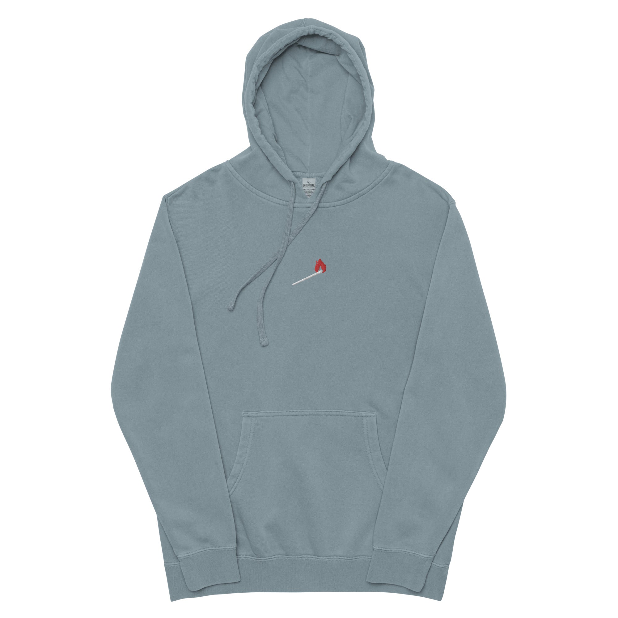 Light it Up - Embroidered Unisex pigment-dyed hoodie