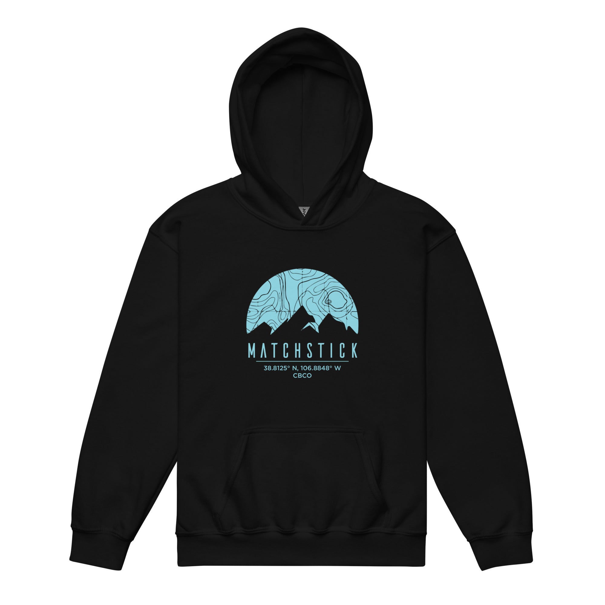 Mountain Topo - Youth heavy blend hoodie