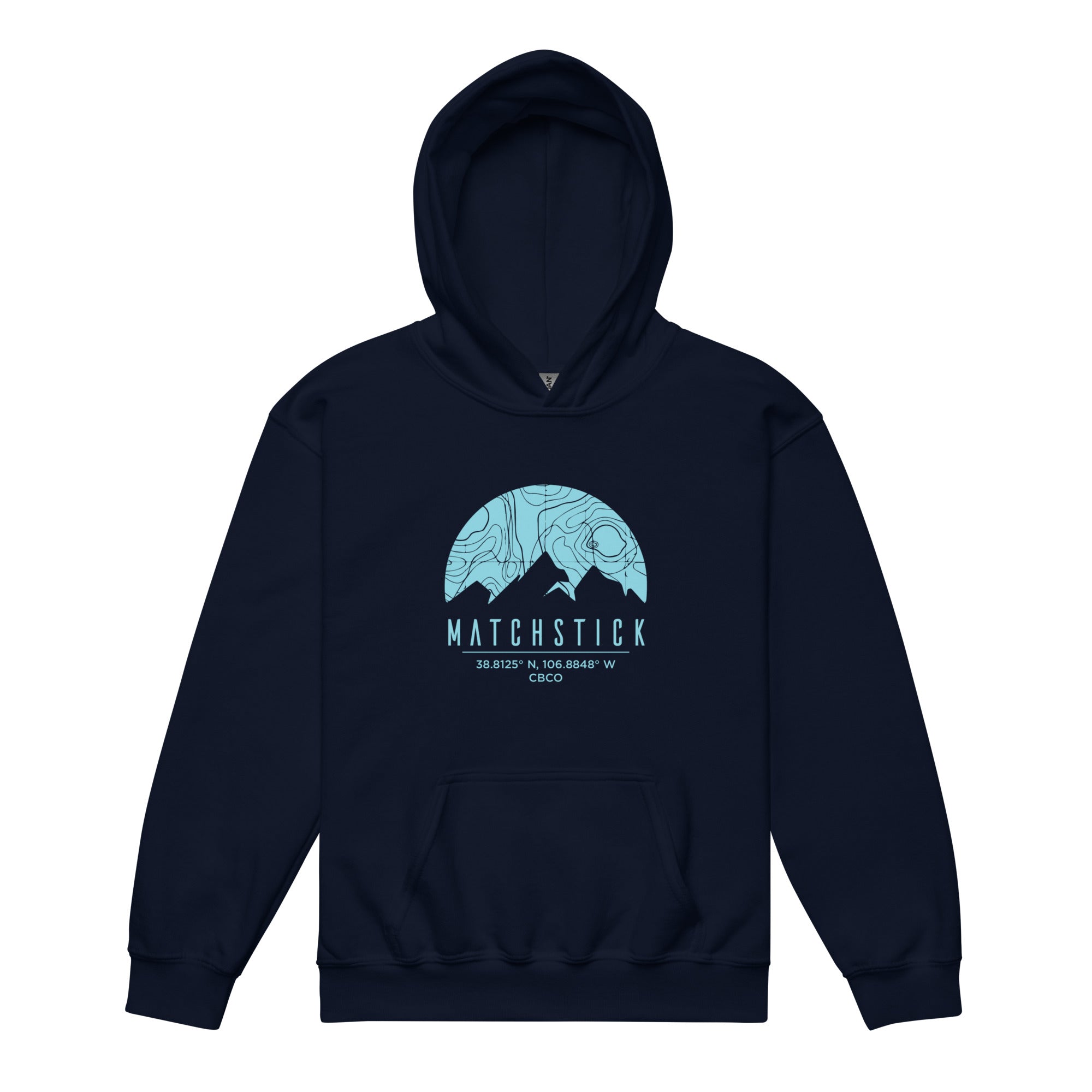 Mountain Topo - Youth heavy blend hoodie