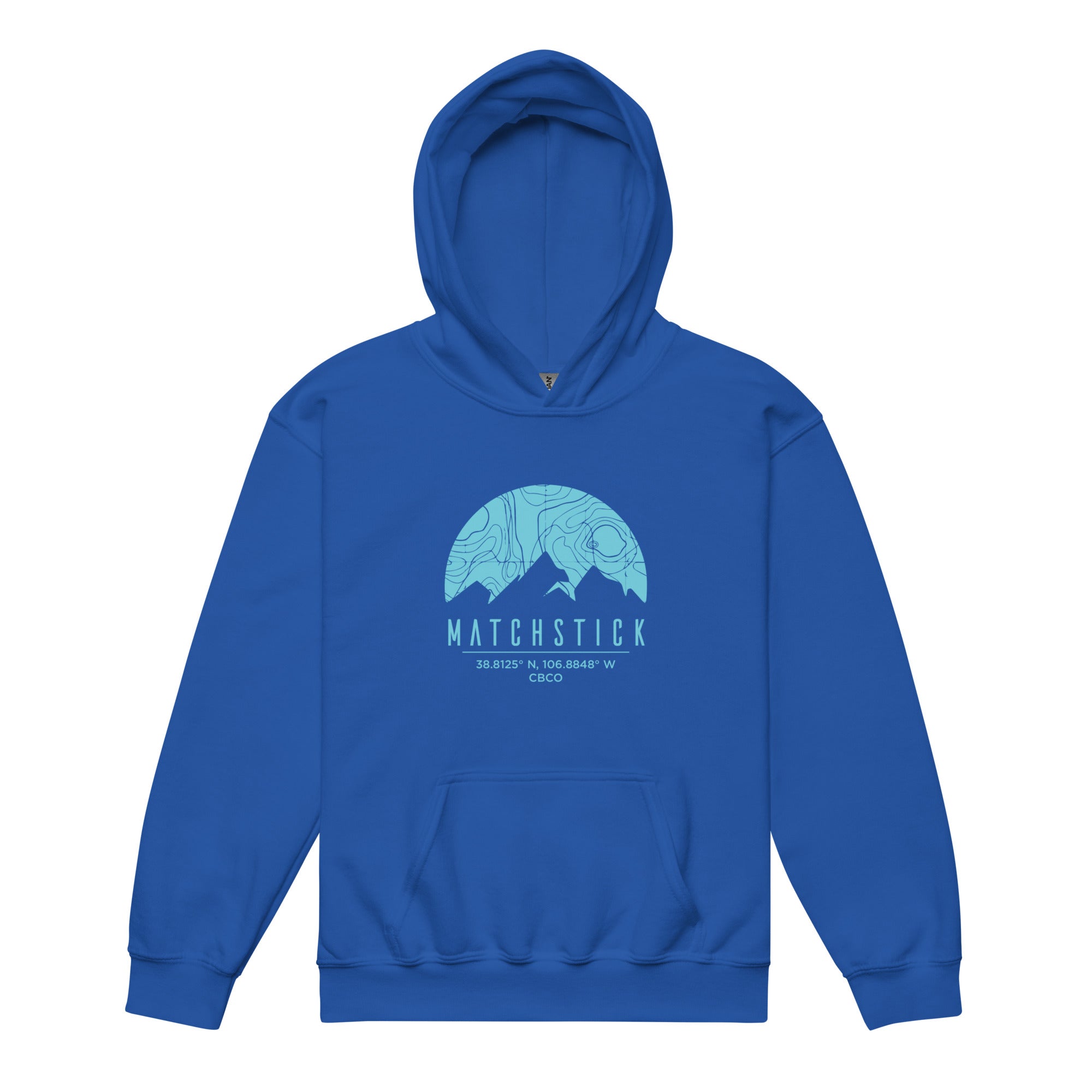 Mountain Topo - Youth heavy blend hoodie