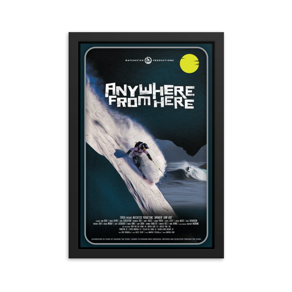 Anywhere From Here - Framed Print (2022)