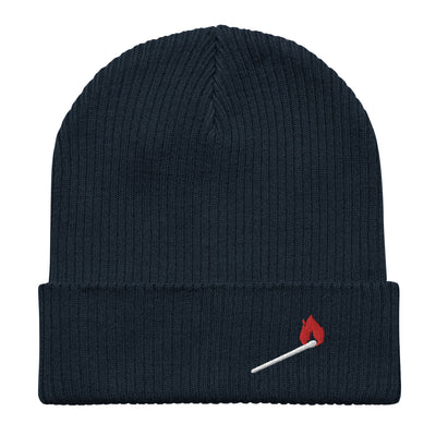Light it Up - Embroidered Organic ribbed beanie