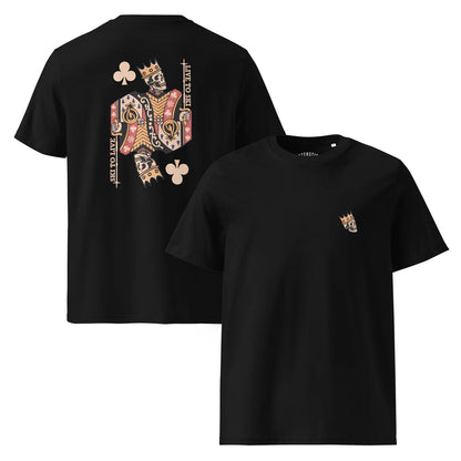 Live to Ski Skull King - Unisex organic t-shirt