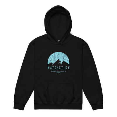 Mountain Topo - Youth heavy blend hoodie