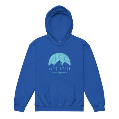 Mountain Topo - Youth heavy blend hoodie