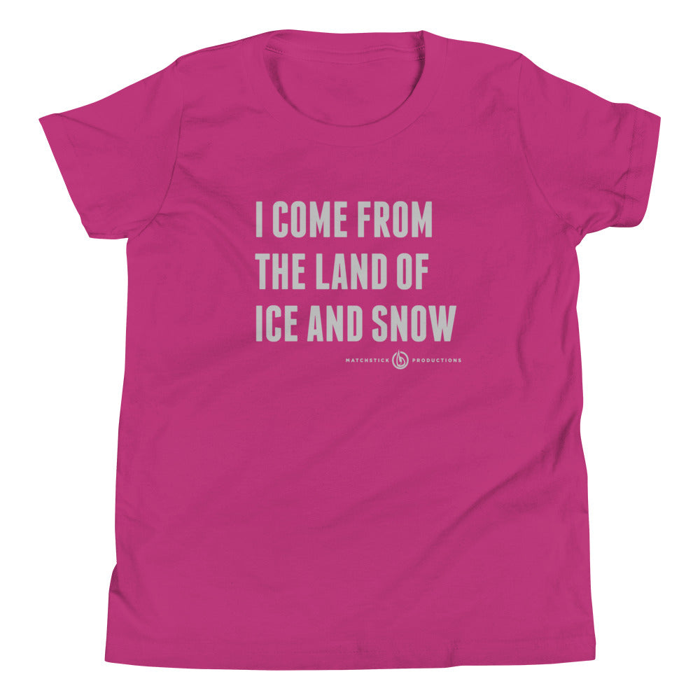 Land of Ice and Snow - Youth Short Sleeve T-Shirt